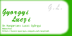gyorgyi luczi business card