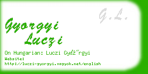 gyorgyi luczi business card